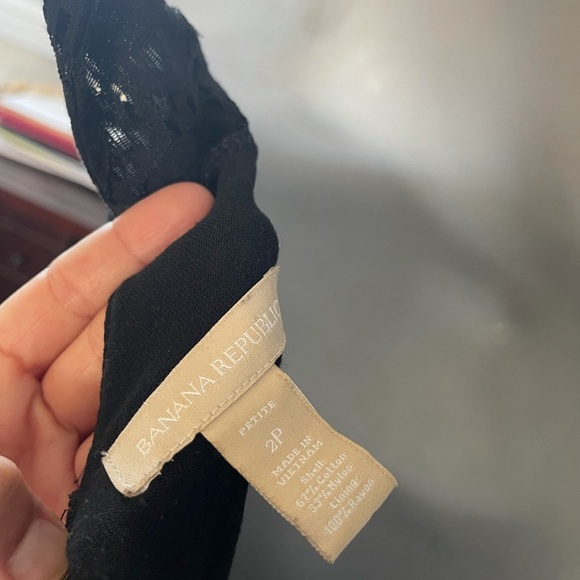 Banana republic eyelet black dress - Picture 3 of 3